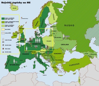 Mapa Mistrovstv Evropy